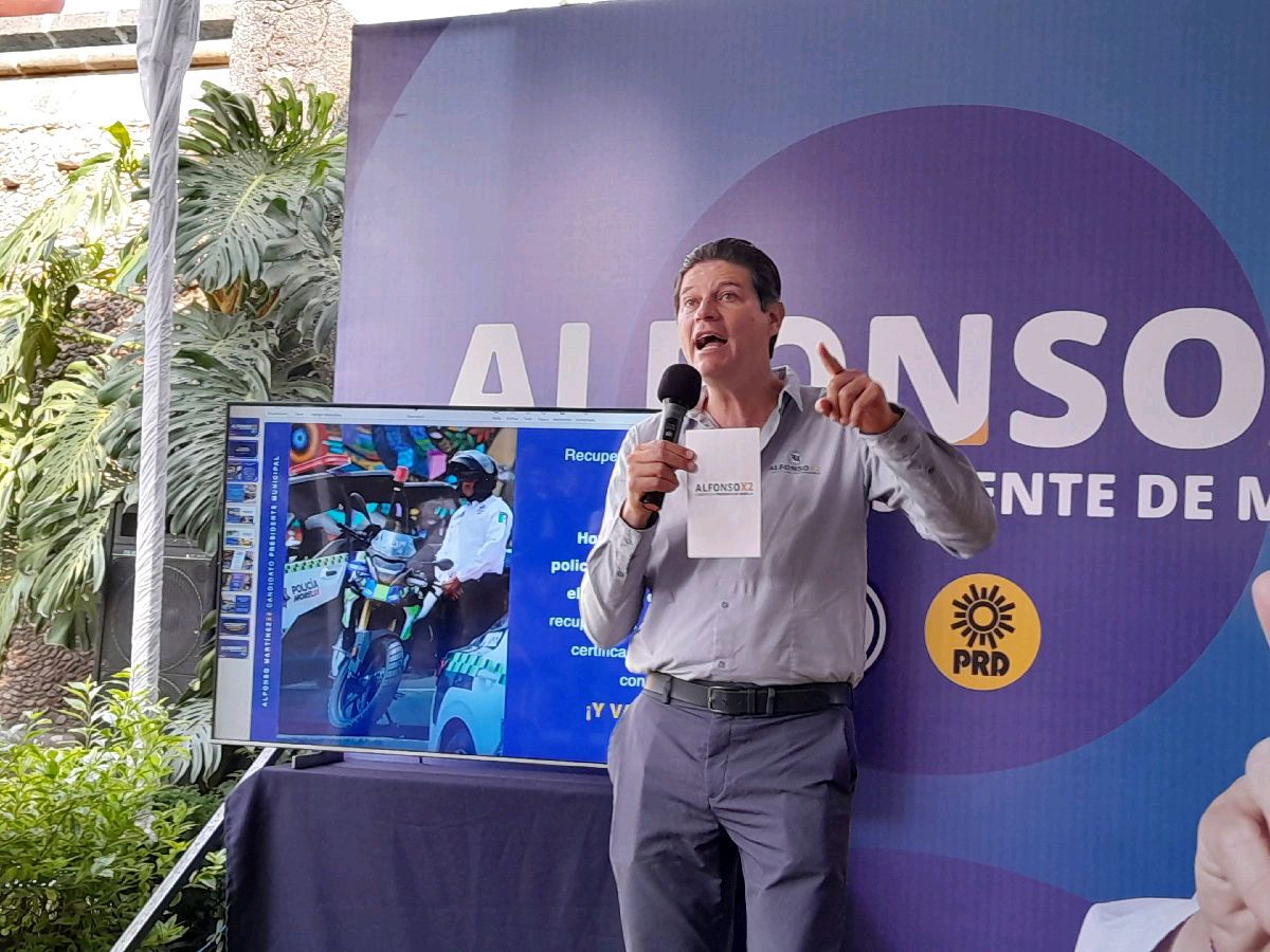 Alfonso propone incorporará inteligencia artificial a cámaras de videovigilancia