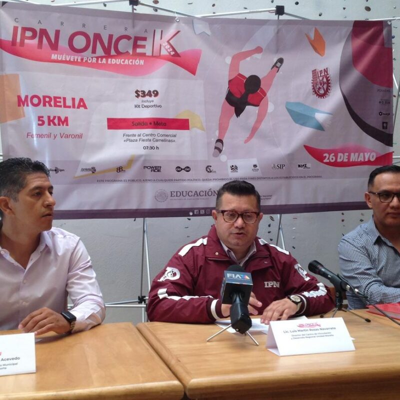 Presentan la edición XVII de la carrera atlética IPN Morelia