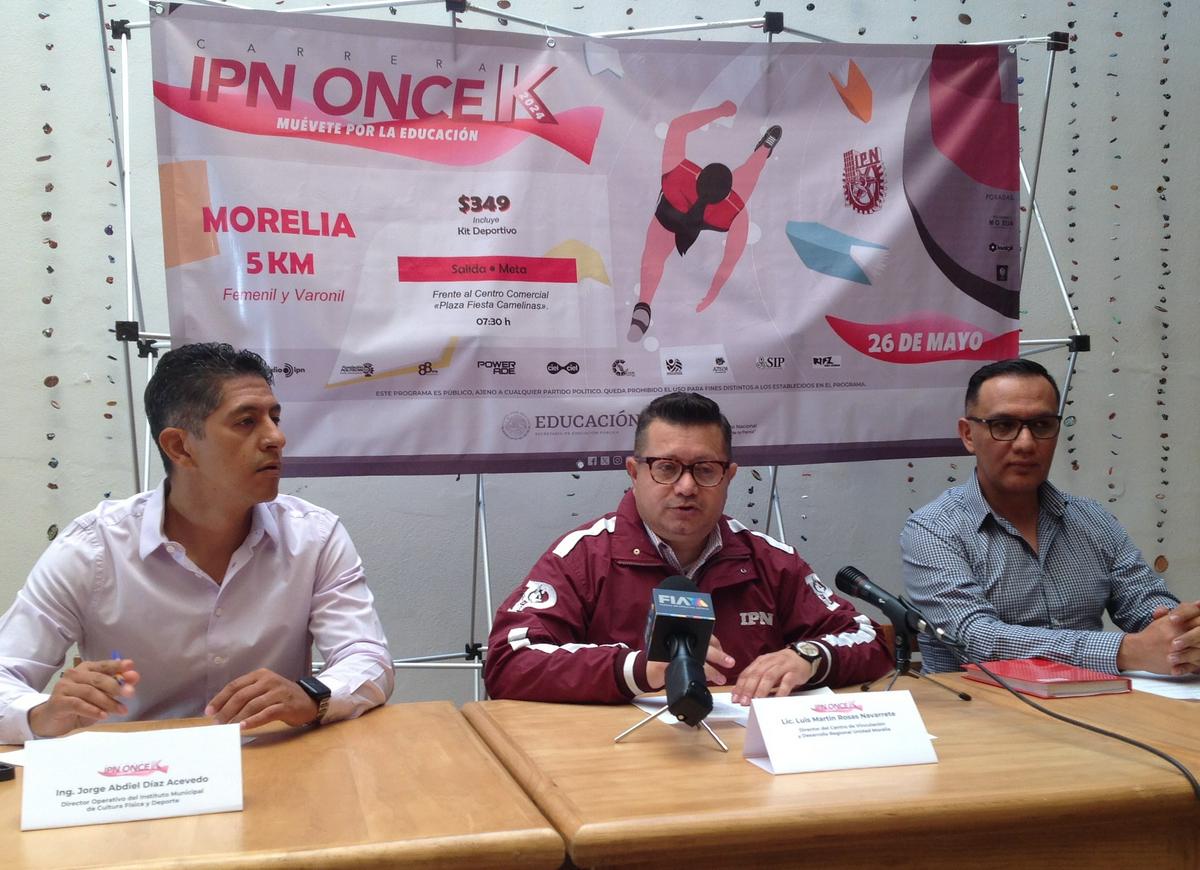 Anuncian Carrera Atlética IPN en Morelia