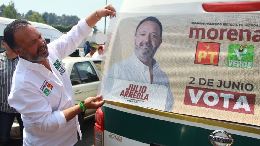 apoyo de transportista para Julio Arreola - campaña