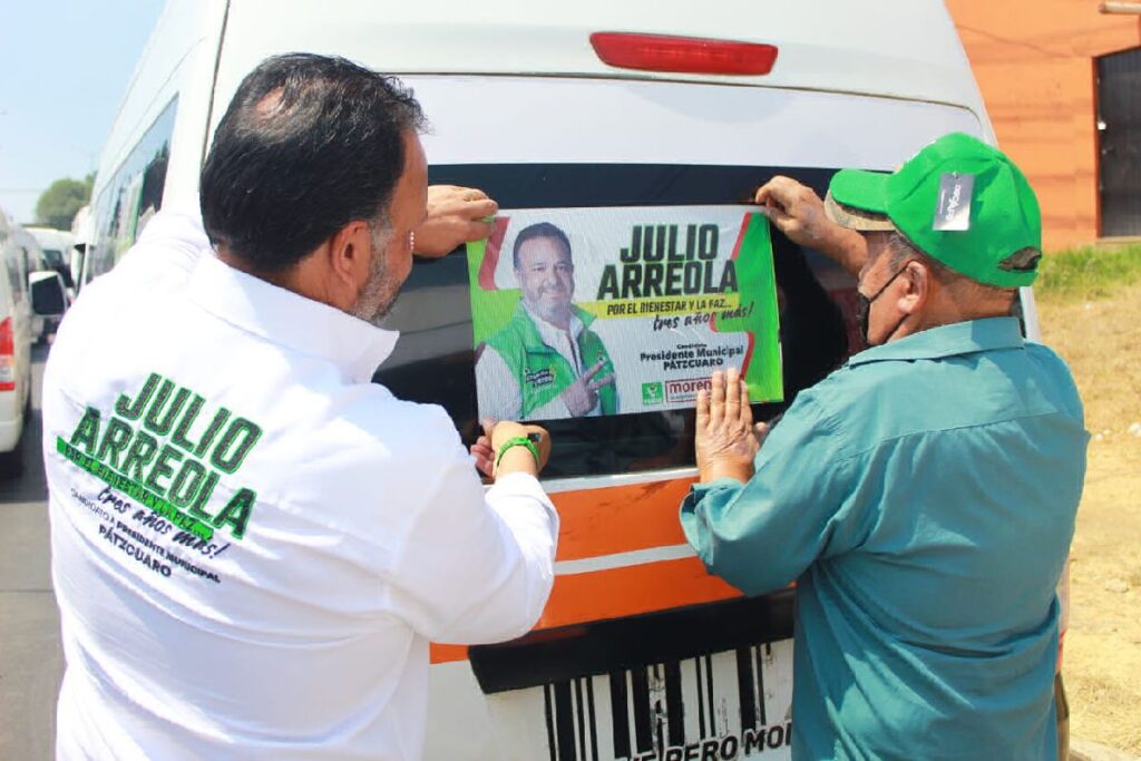 apoyo de transportista para Julio Arreola - propaganda