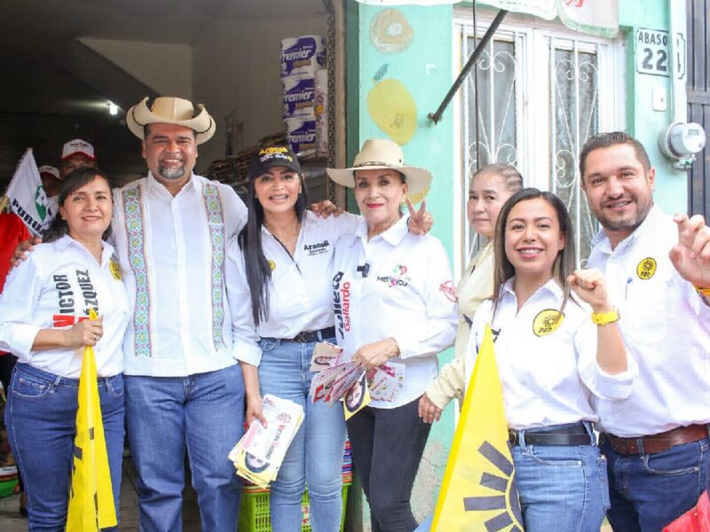 Porque la voluntad de las y los michoacanos está de nuestro lado, que no quepa duda ¡vamos a ganar!: Araceli Saucedo