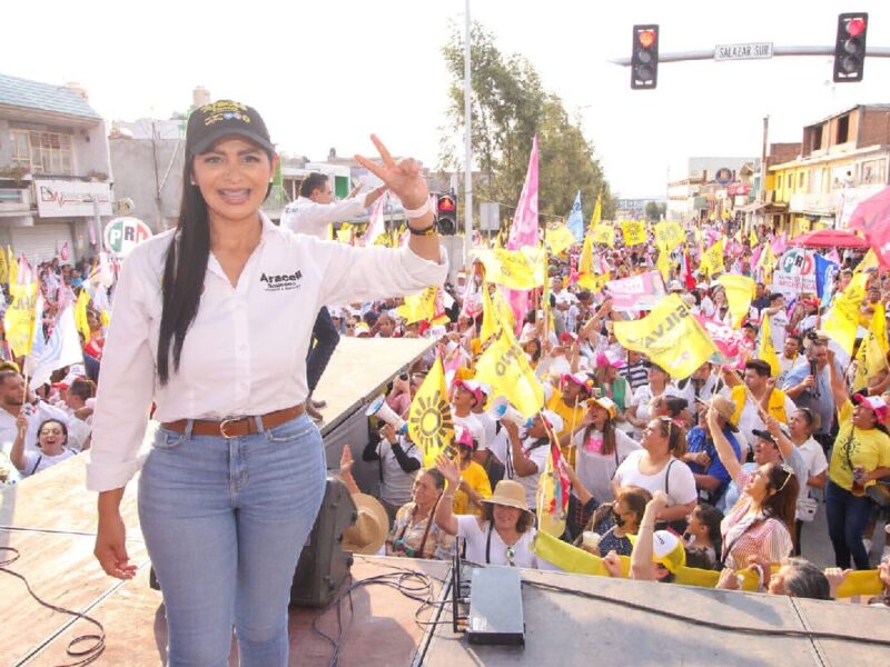 El domingo ¡vamos decididos a la fiesta cívica por el rescate nacional!: Araceli Saucedo