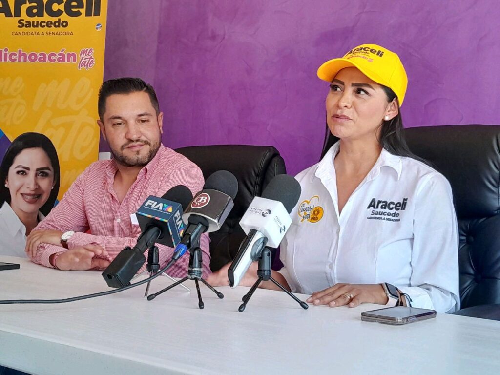 Araceli Sauceso señala que ha recorrido 79 municipios en Michoacán