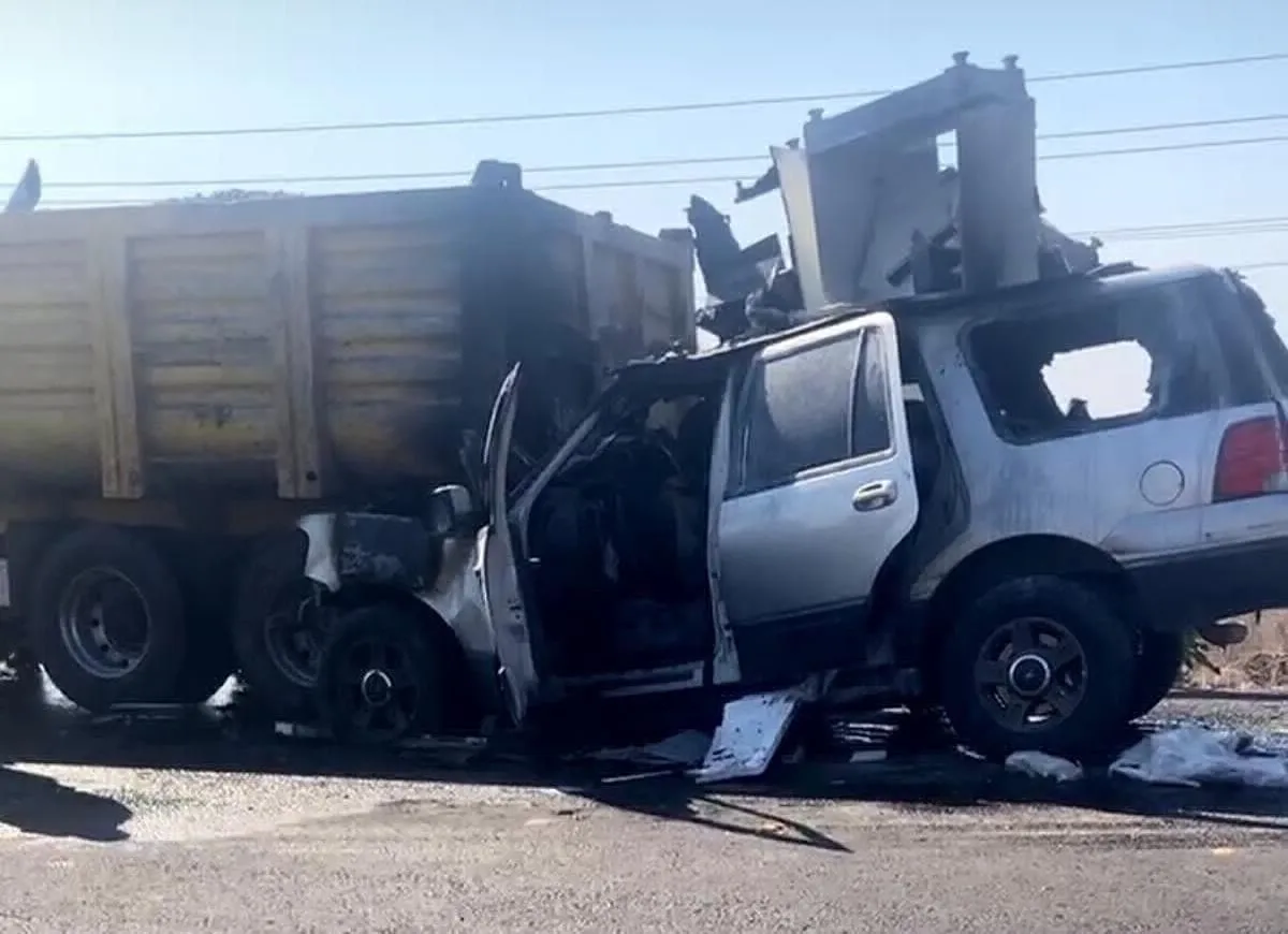 choque camioneta camión la piedad 1