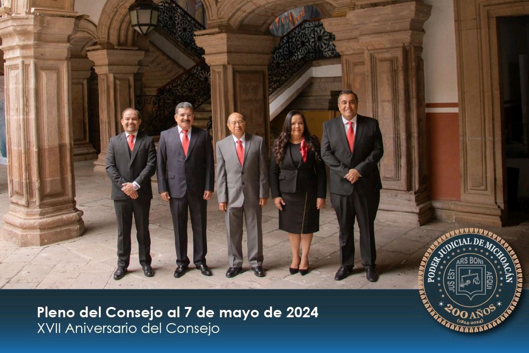 Conmemora Poder Judicial de Michoacán 17 años de su Consejo