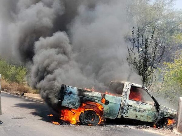 Operativo en Tierra Caliente desata disturbios y quema de vehículos