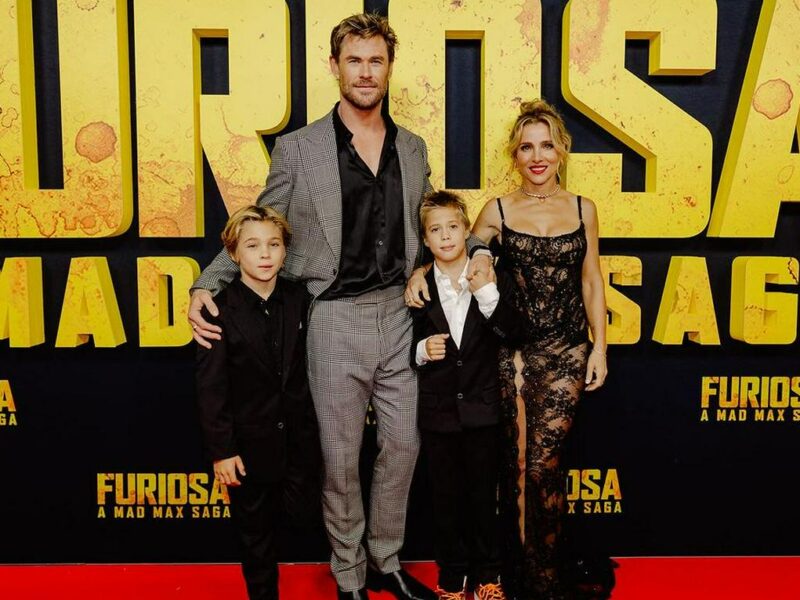 Elsa Pataky junto a Chris Hemsworth y sus gemelos