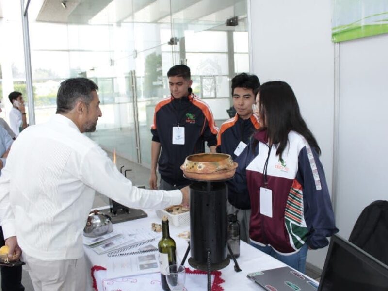 estudiantes del Cecytem destacan con estufa ecológica