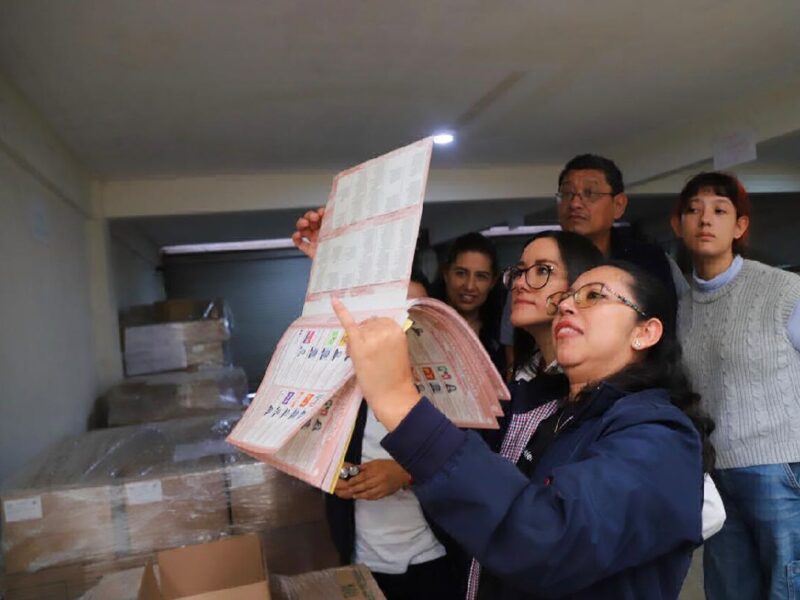 La verificación de las boletas electorales en Michoacán