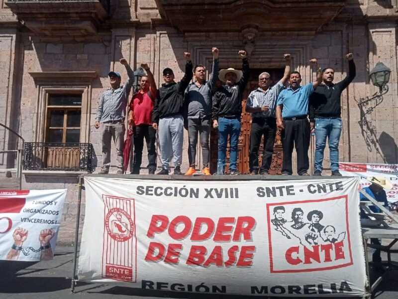 maestros de la cnte bloquean Morelia este miércoles