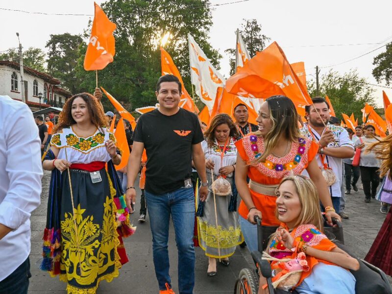 Tzintzuntzan se pintará de naranja con los candidatos de Movimiento Ciudadano: Oscar Escobar