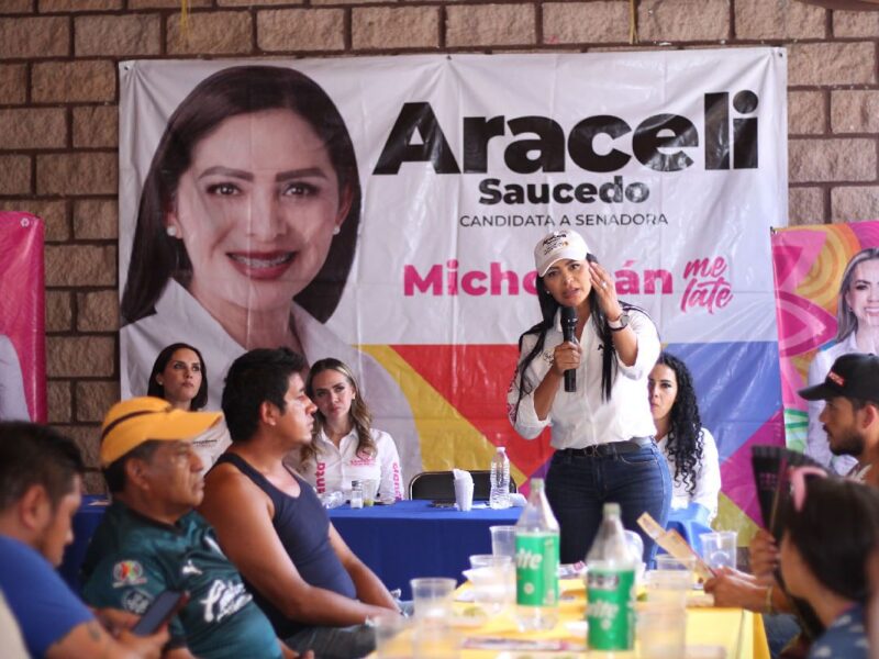 En Pátzcuaro no hay duda, vamos a recuperar su grandeza, esplendor y reactivar economía: Araceli Saucedo