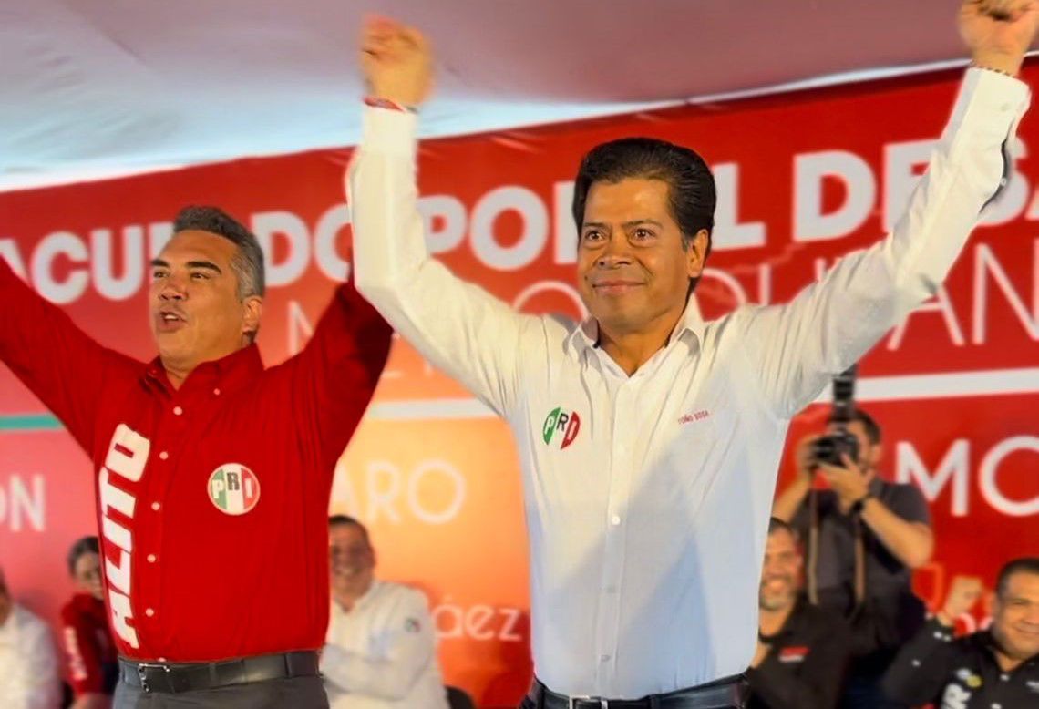 Respaldo de Alito Moreno a Toño Sosa