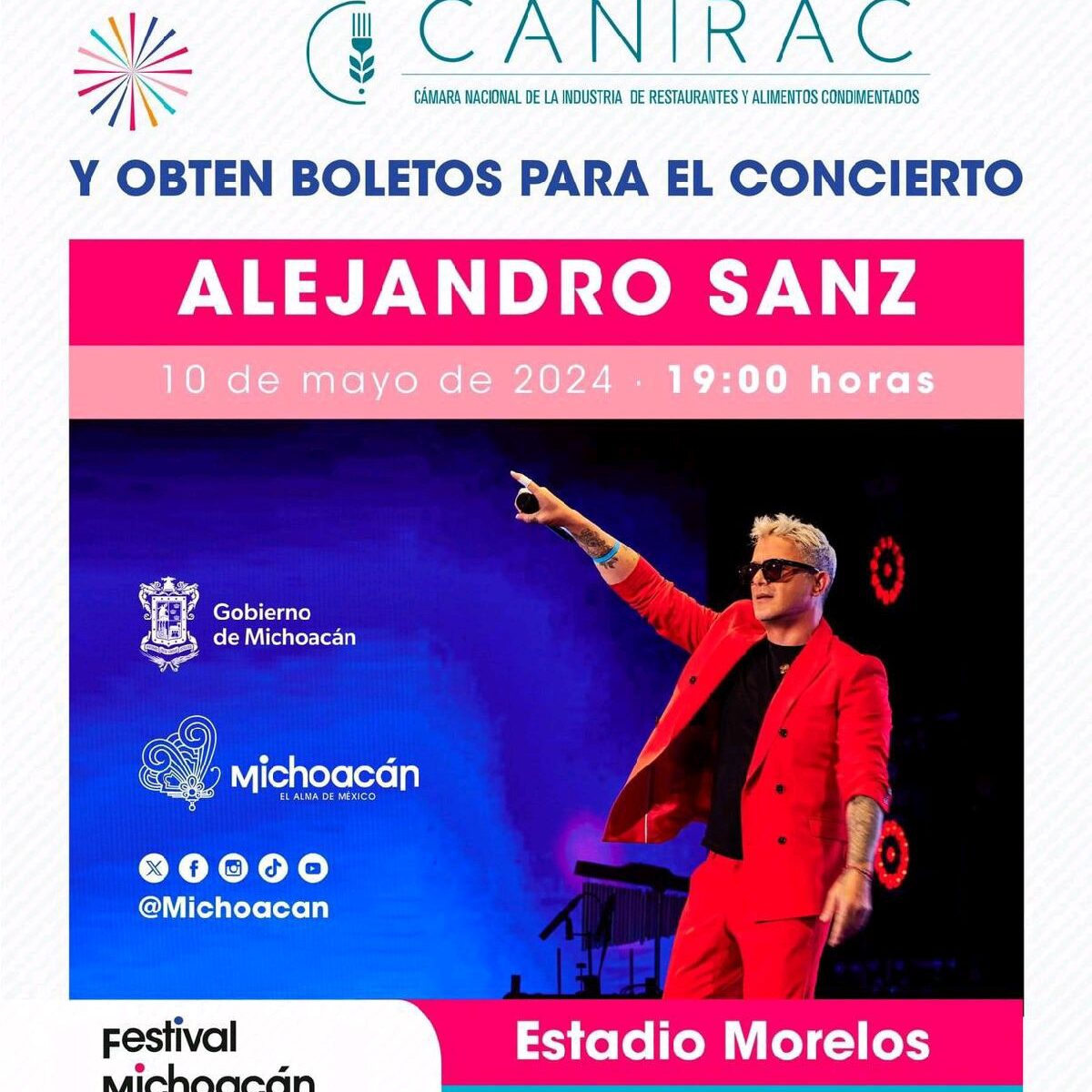 ¿Cómo obtener boletos para Alejandro Sanz en el Festival de Origen?