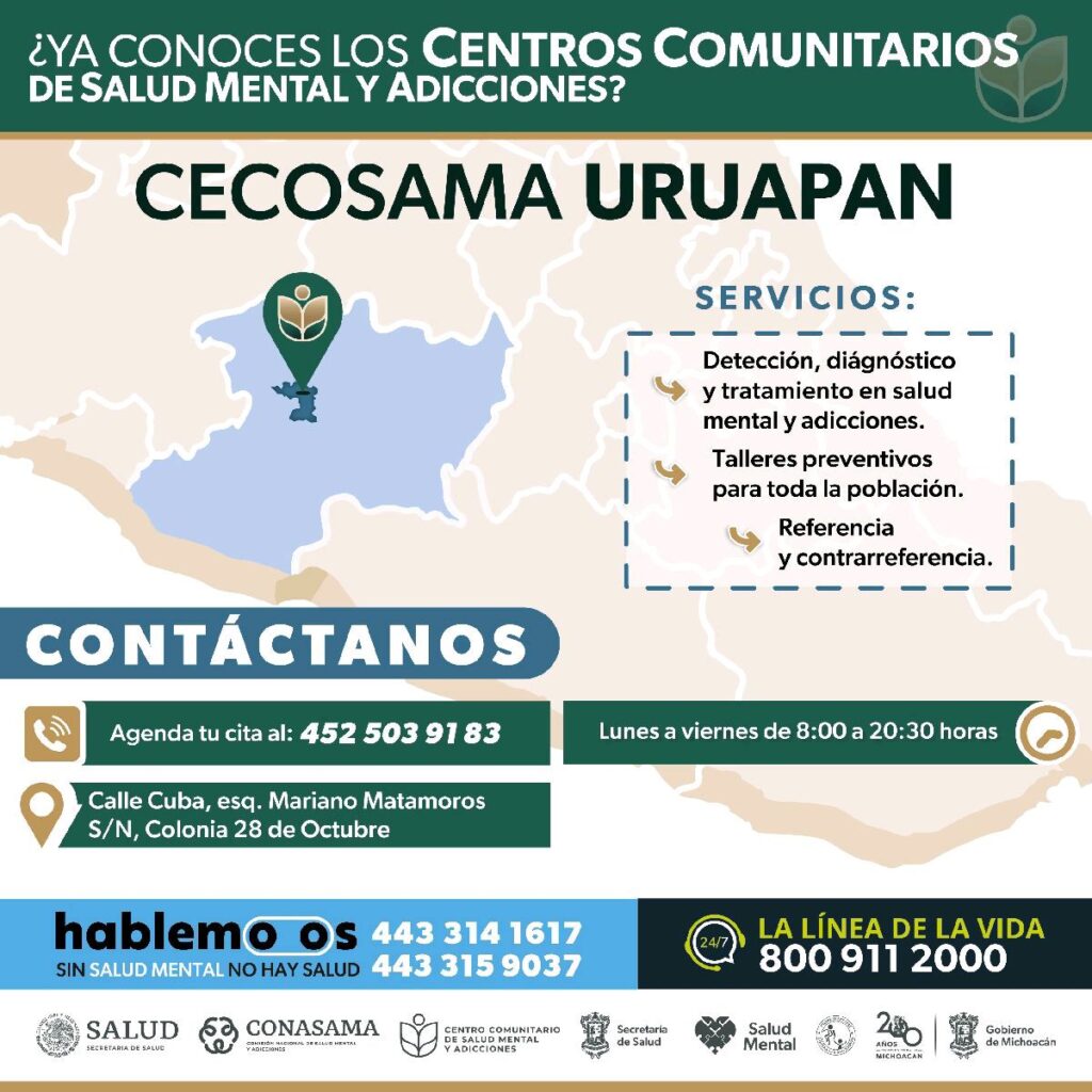 Servicios de Salud Mental en Uruapan - cecosama