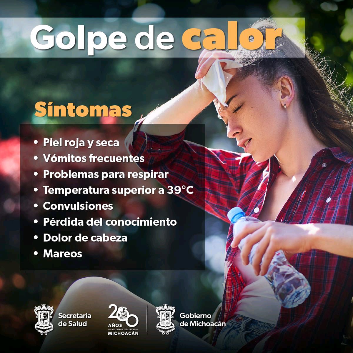 síntomas de golpe de calor