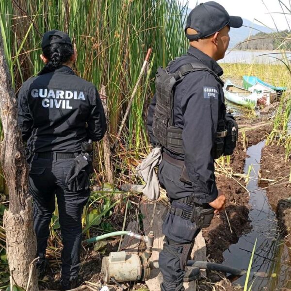 SSP neutraliza tomas clandestinas de agua en lago Zirahuén