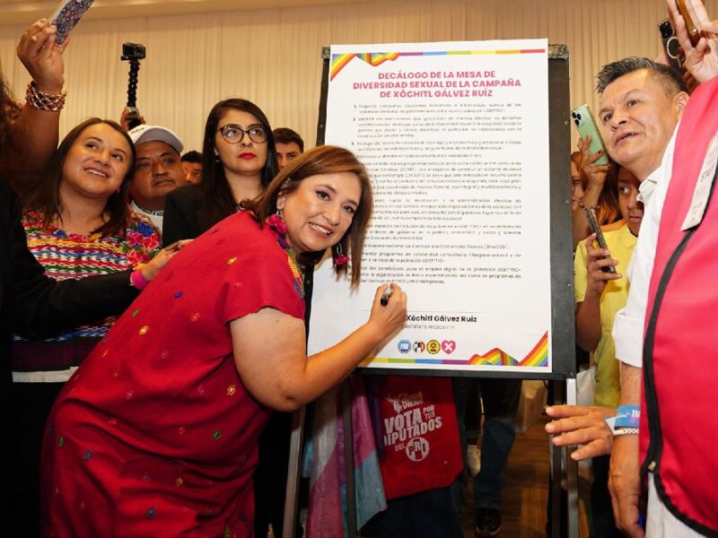 Xóchitl Gálvez se compromete con la inclusión y derechos LGBTTIQ+