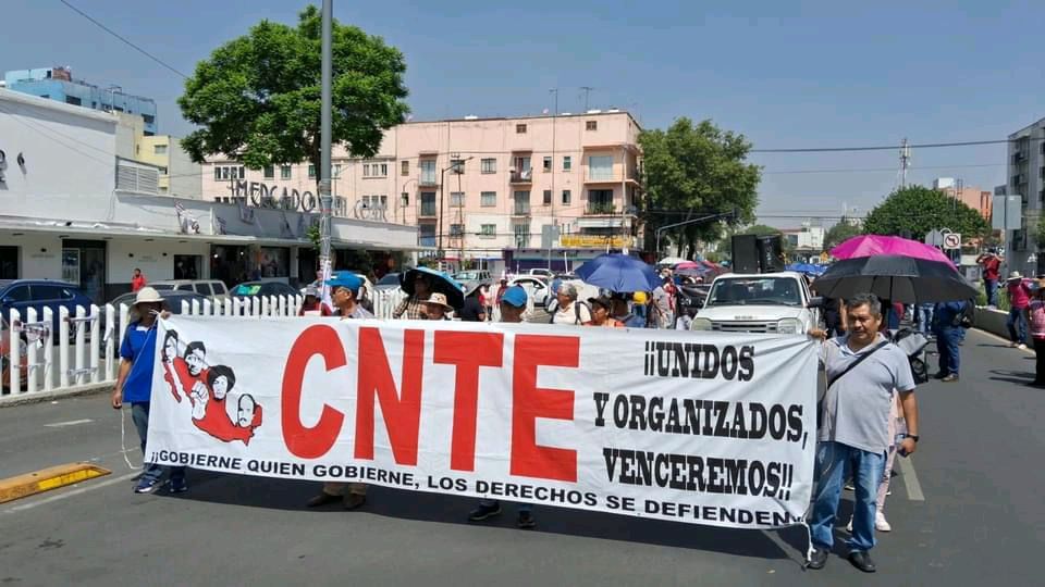 advierte la CNTE protesta en Michoacán