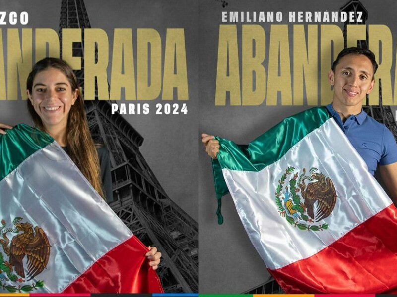 Los abanderados olímpicos de México