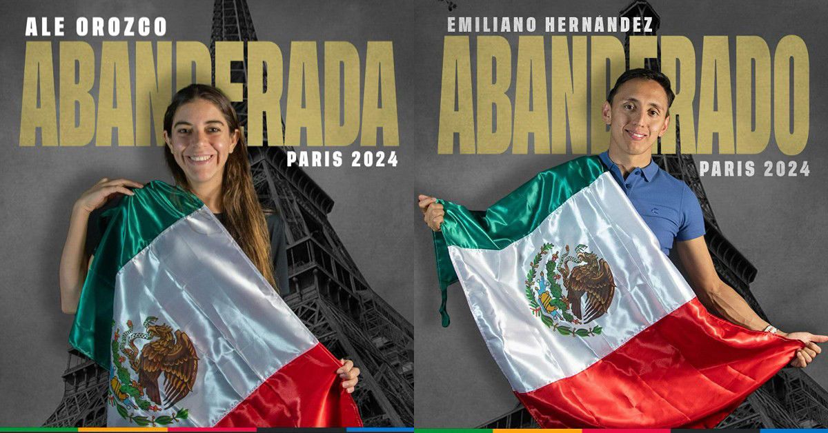 Los abanderados olímpicos de México