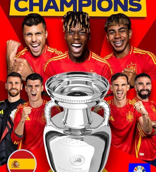 España se corona capeón del Eurocopa 2024