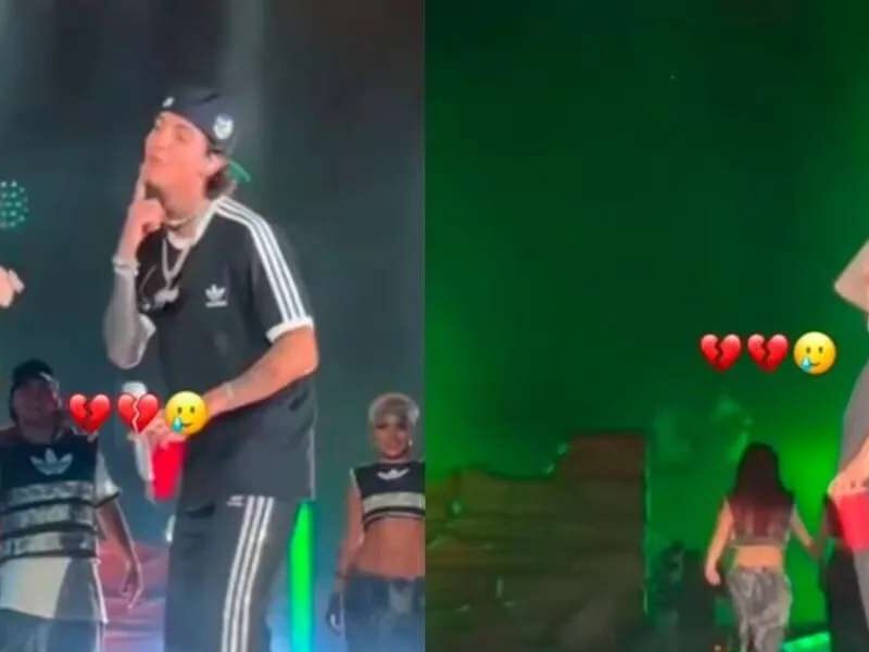 Durante su concierto en el Estadio GNP Seguros, Natanael Cano insistió en besar a Belinda, desató una reacción incómoda de la cantante y encendió críticas en redes sociales