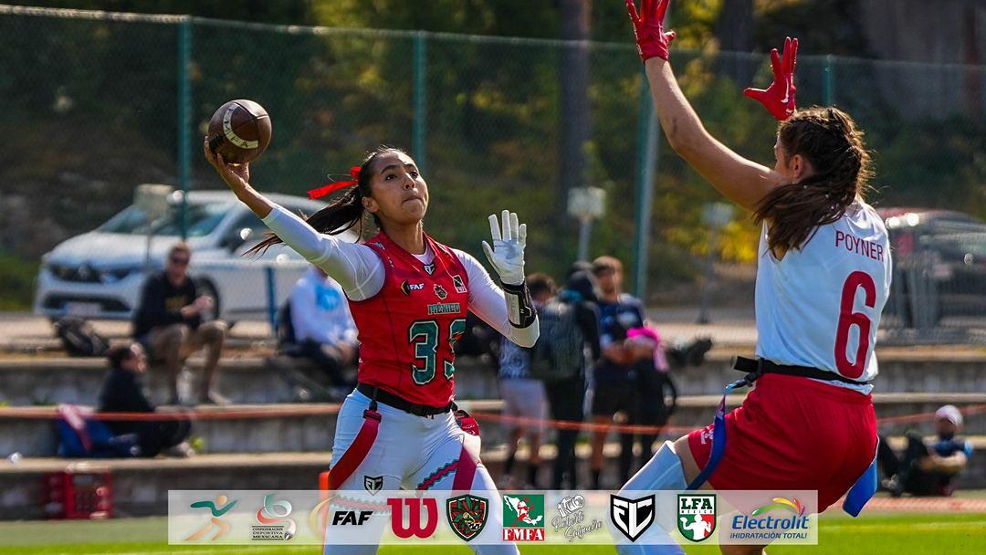 México Femenil aplasta a Dinamarca en segundo juego del Mundial de Flag Football