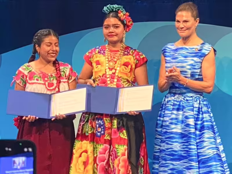 Premio Mundial Juvenil del Agua zapotecas