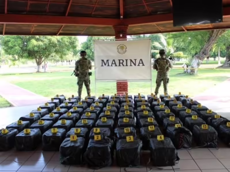 Marinos logra el aseguramiento de 349 mdp en cocaína en costas michoacanas