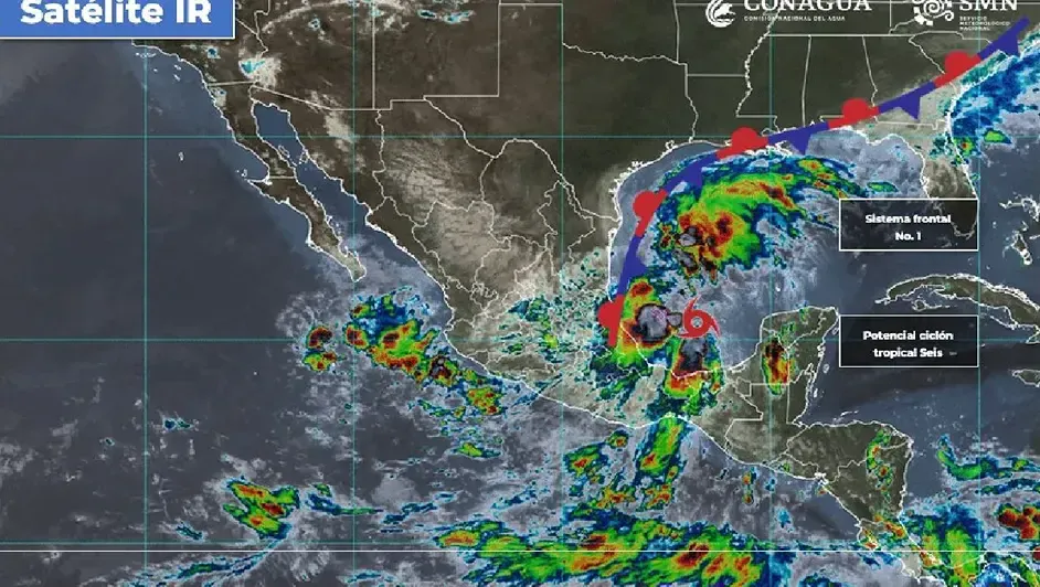 Se forma la tormenta tropical 'Francine' frente a costas de México