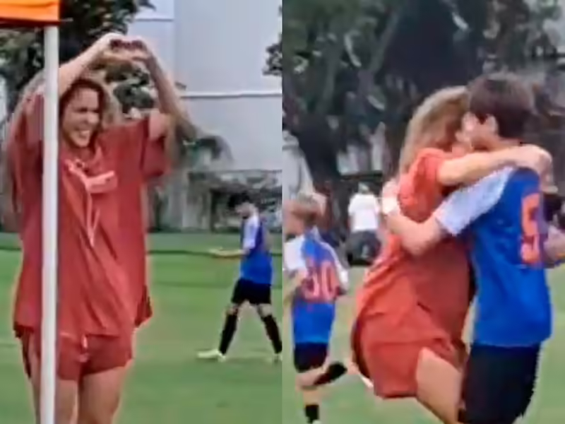 Shakira celebra gol de Milán