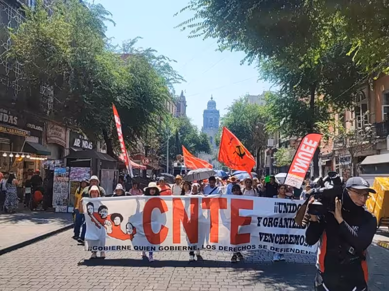 Anuncian marchas de la CNTE en Ciudad de México