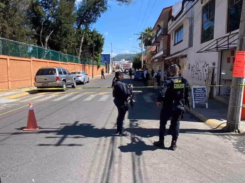 Ataque armado frente a la Secundaria Federal 5 en Morelia