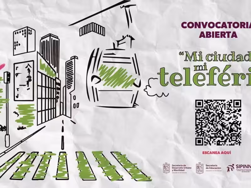 Conoce convocatoria del concurso de dibujo infantil sobre el teleférico en Morelia y Uruapan