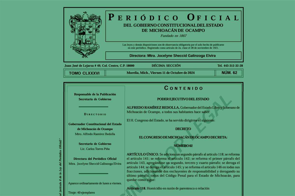 Desde mañana despenalización parcial del aborto será Ley en Michoacán