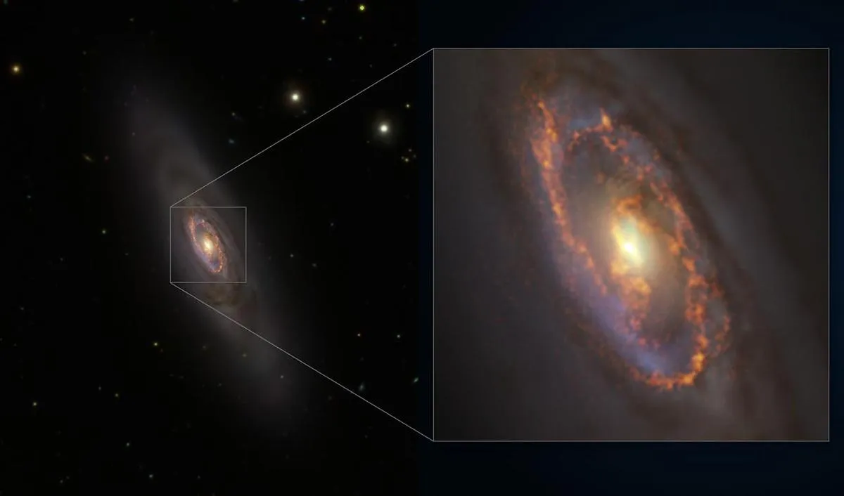 galaxia zombi NGC 1386 revivió