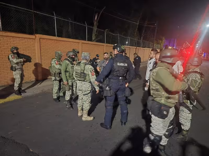Un operativo antidrogas en Morelia