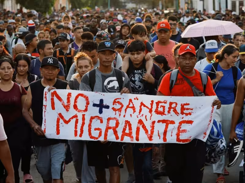 Caravana migrante parte a EE.UU.