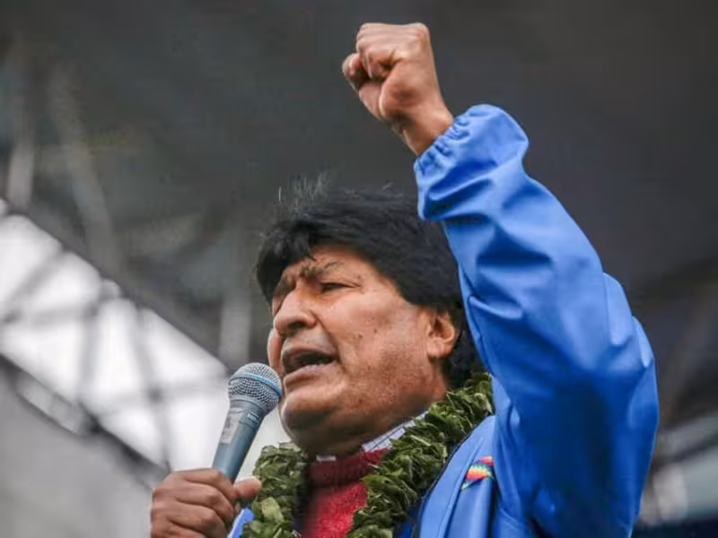 Evo Morales anuncia huelga de hambre