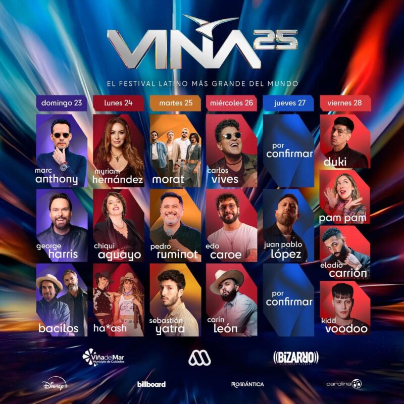 Festival de Viña del Mar 2025 Disney+ transmitirá en exclusiva el