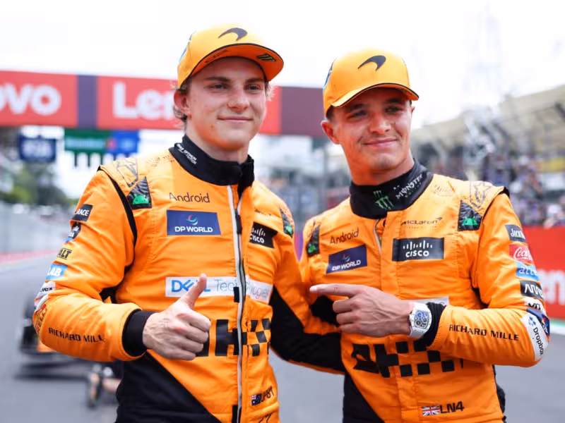 Lando Norris gana sprint en Brasil