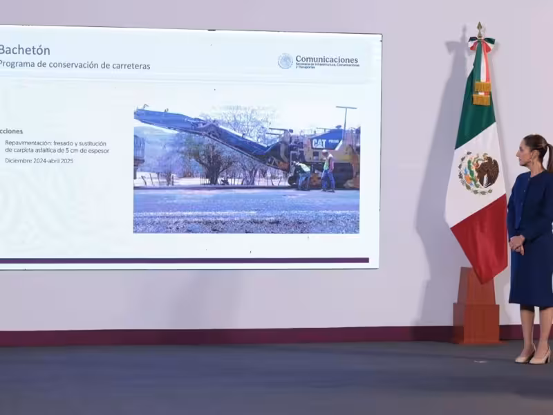 México anuncia programa “Bachetón” para reparar más de 44 mil kilómetros de carretera