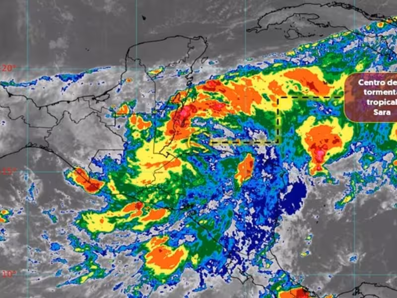 Tormenta tropical Sara México Honduras