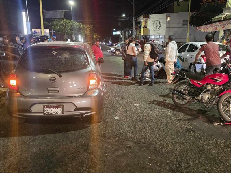 accidente de motociclista en Zamora