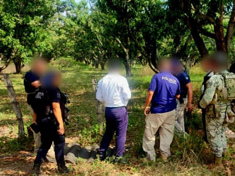 Hallan osamenta humana en huerta de mangos de Lázaro Cárdenas