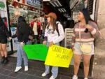 Por inseguridad, empleadas bloquean acceso a plaza comercial en Morelia