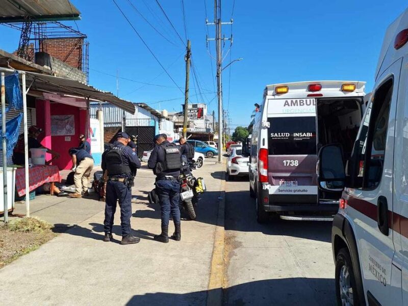 Hombre baleado colonia Eduardo Ruiz de Uruapan