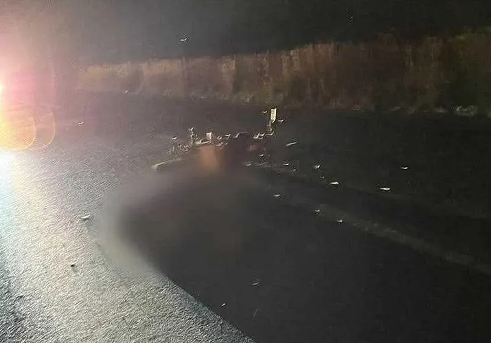 Motociclista es impactado por vehículo fantasma en accidente en carretera Maravatío-Tlalpujahua
